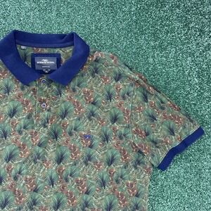 Rodd & Gunn Sports Fit Polo Men's Short Sleeve Shirt Size XL Floral Print Green